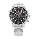 Pre-Owned Omega Seamaster Diver Black Steel Mens Watch 213.30.42.40.01.001