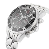 Pre-Owned Omega Seamaster Diver Black Steel Mens Watch 213.30.42.40.01.001