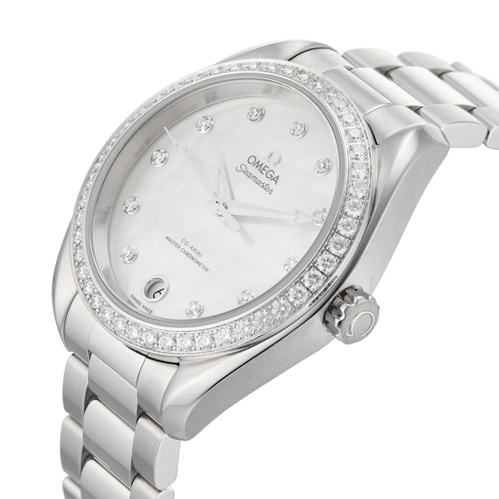 Pre-Owned Omega Pre-Owned Omega Seamaster Aqua Terra 150M Ladies Watch 220.15.34.20.55.001