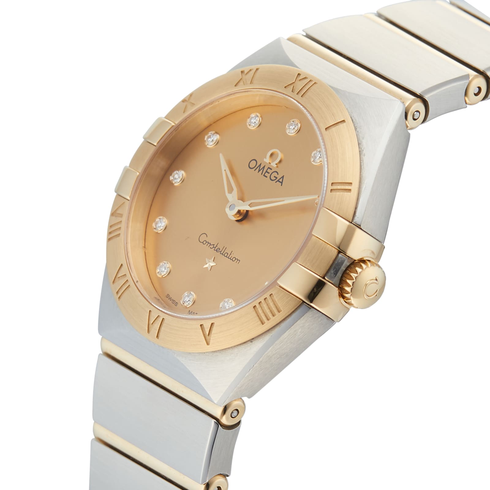 Pre-Owned Omega Constellation Yellow Steel and Yellow Gold Ladies Watch 131.20.28.60.58.001