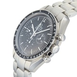 Pre-Owned Omega Speedmaster Moonwatch Black Steel Mens Watch 311.30.42.30.01.005