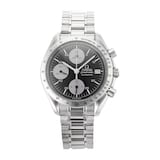 Pre-Owned Omega Speedmaster Date Black Steel Mens Watch 3511.50.00