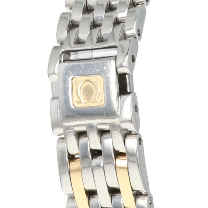 Pre-Owned Omega Pre-Owned Omega De Ville Prestige Silver Steel and Yellow Gold Ladies Watch 4370.35.00