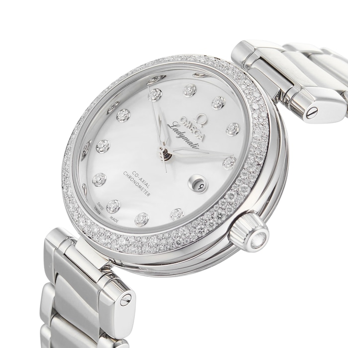Pre-Owned Omega Pre-Owned Omega De Ville Ladymatic Ladies Watch 425.35.34.20.55.002