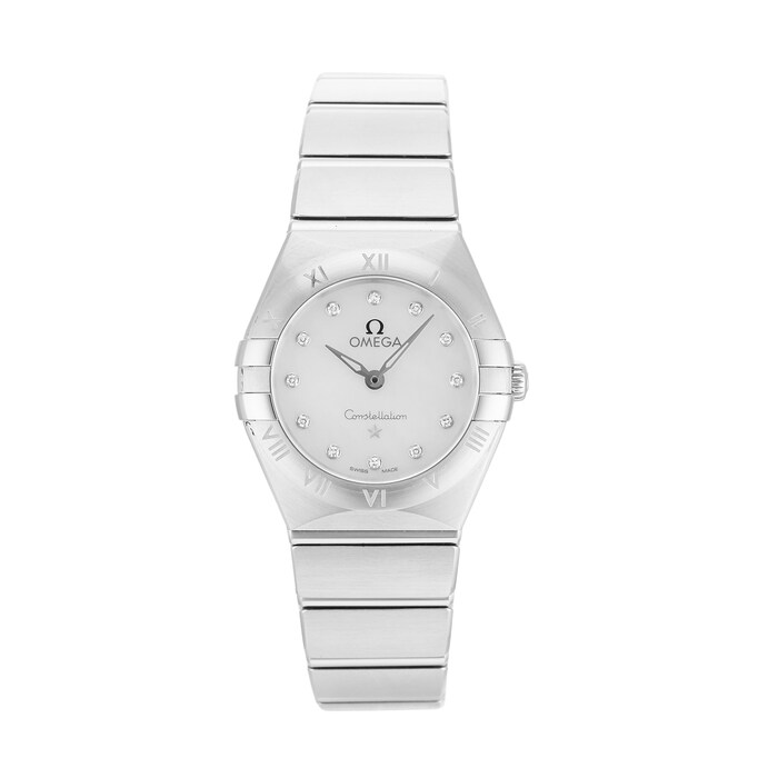 Pre-Owned Omega Pre-Owned Omega Constellation Steel Diamonds Ladies Watch 131.10.25.60.55.001