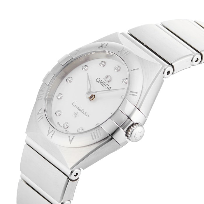 Pre-Owned Omega Pre-Owned Omega Constellation Steel Diamonds Ladies Watch 131.10.25.60.55.001