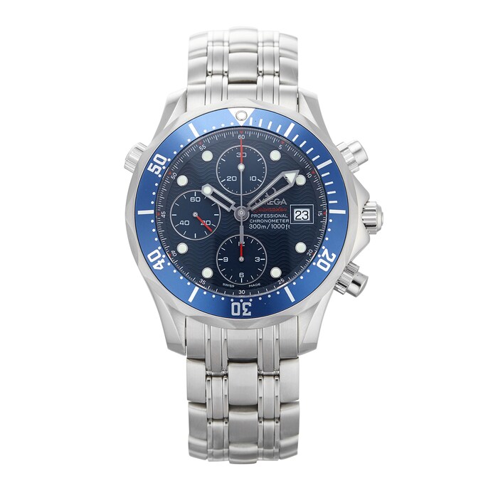 Pre-Owned Omega Seamaster Diver 300M Chronograph Mens Watch 2225.80.00
