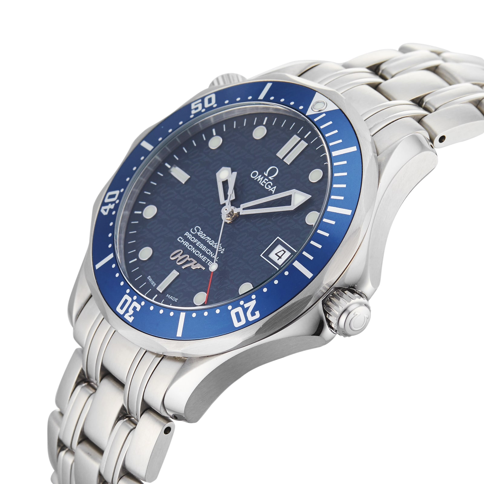 Pre-Owned Omega Seamaster Blue Steel Mens Watch 2537.80.00