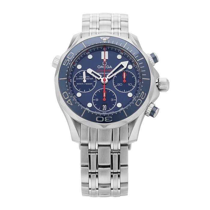 Pre-Owned Omega Seamaster Diver 300M Chronograph Mens Watch 212.30.42.50.03.001
