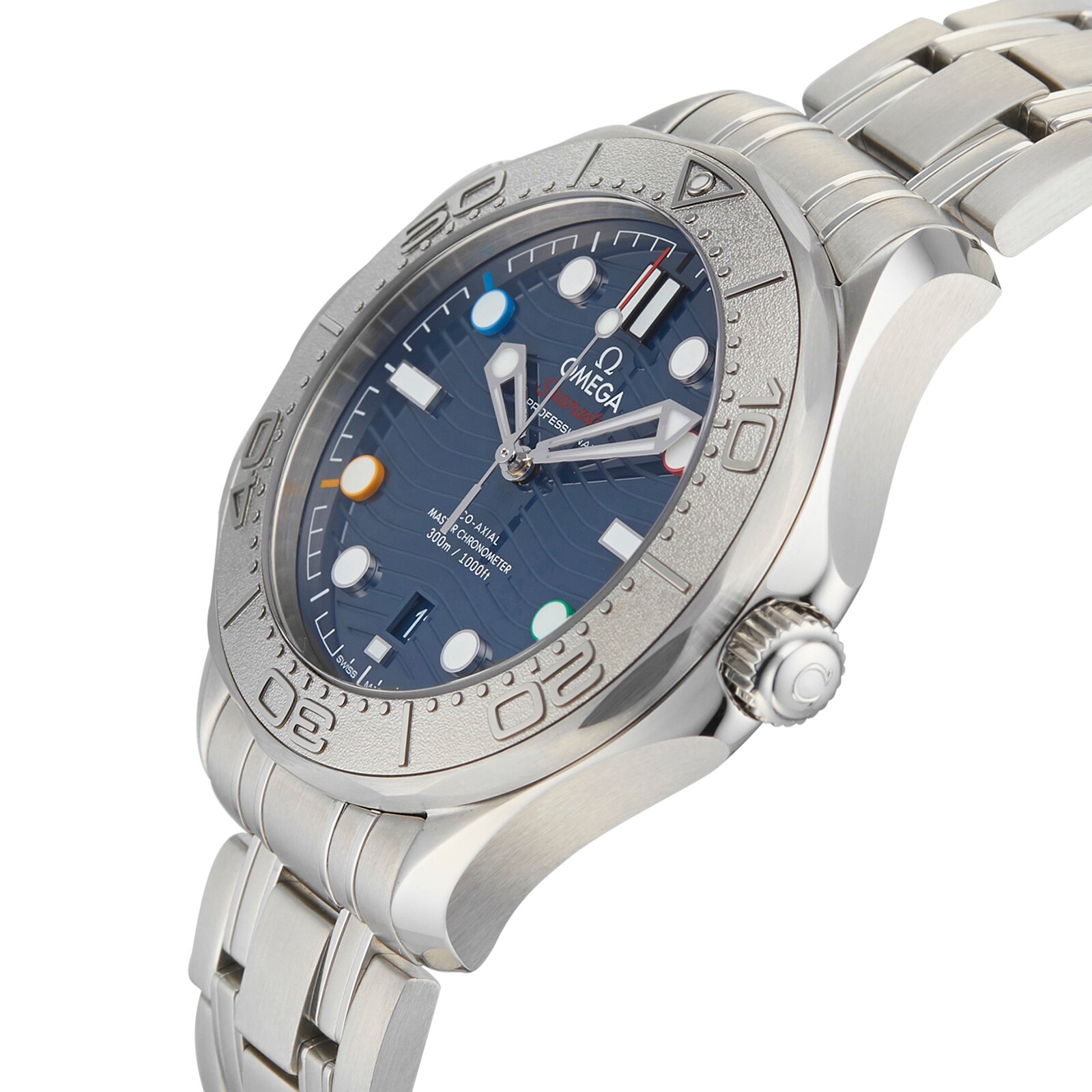 Pre-Owned Omega Seamaster Diver 300M 'Beijing 2022' Mens Watch 522.30.42.20.03.001