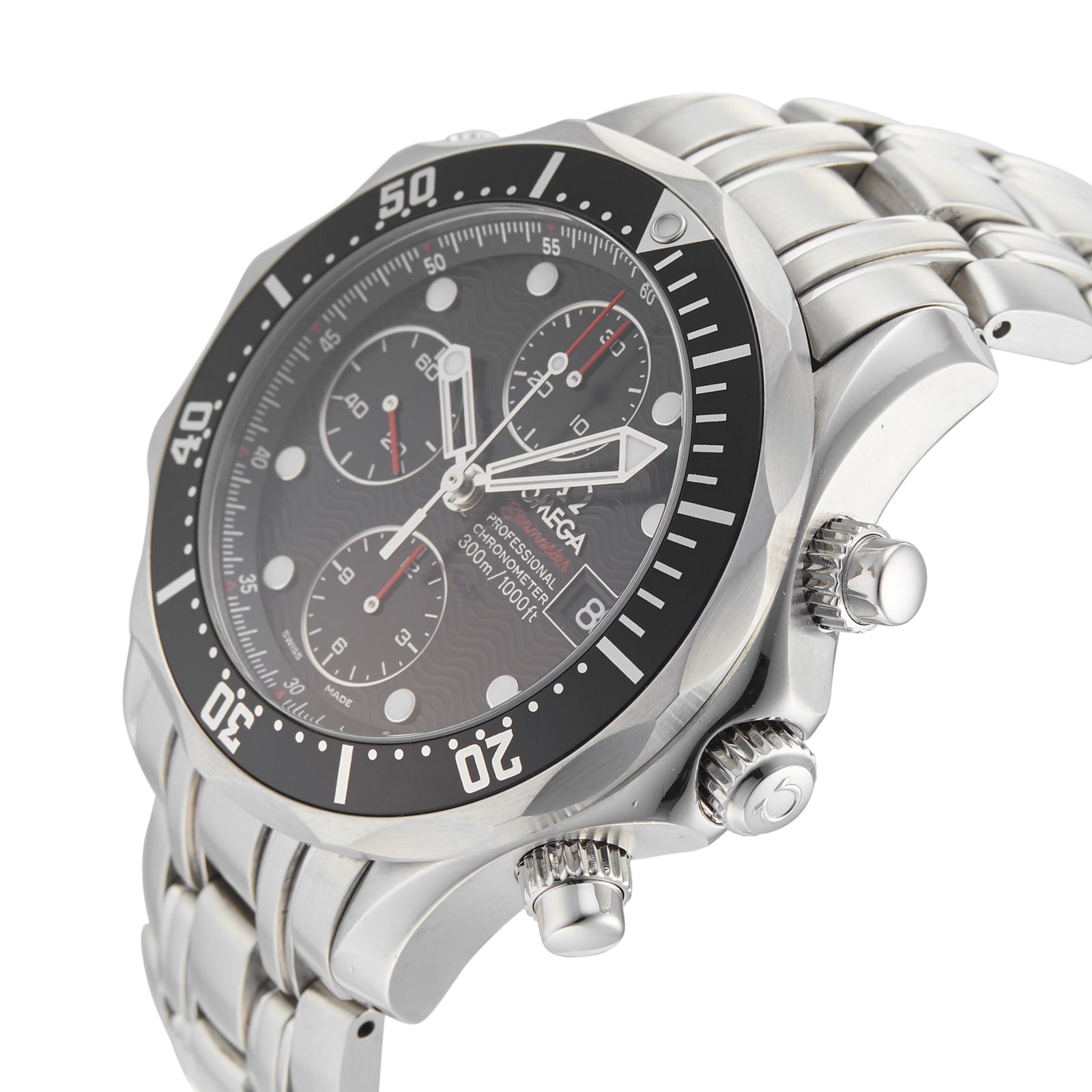 Pre-Owned Omega Seamaster Diver 300M Chronograph Mens Watch 213.30.42.40.01.001
