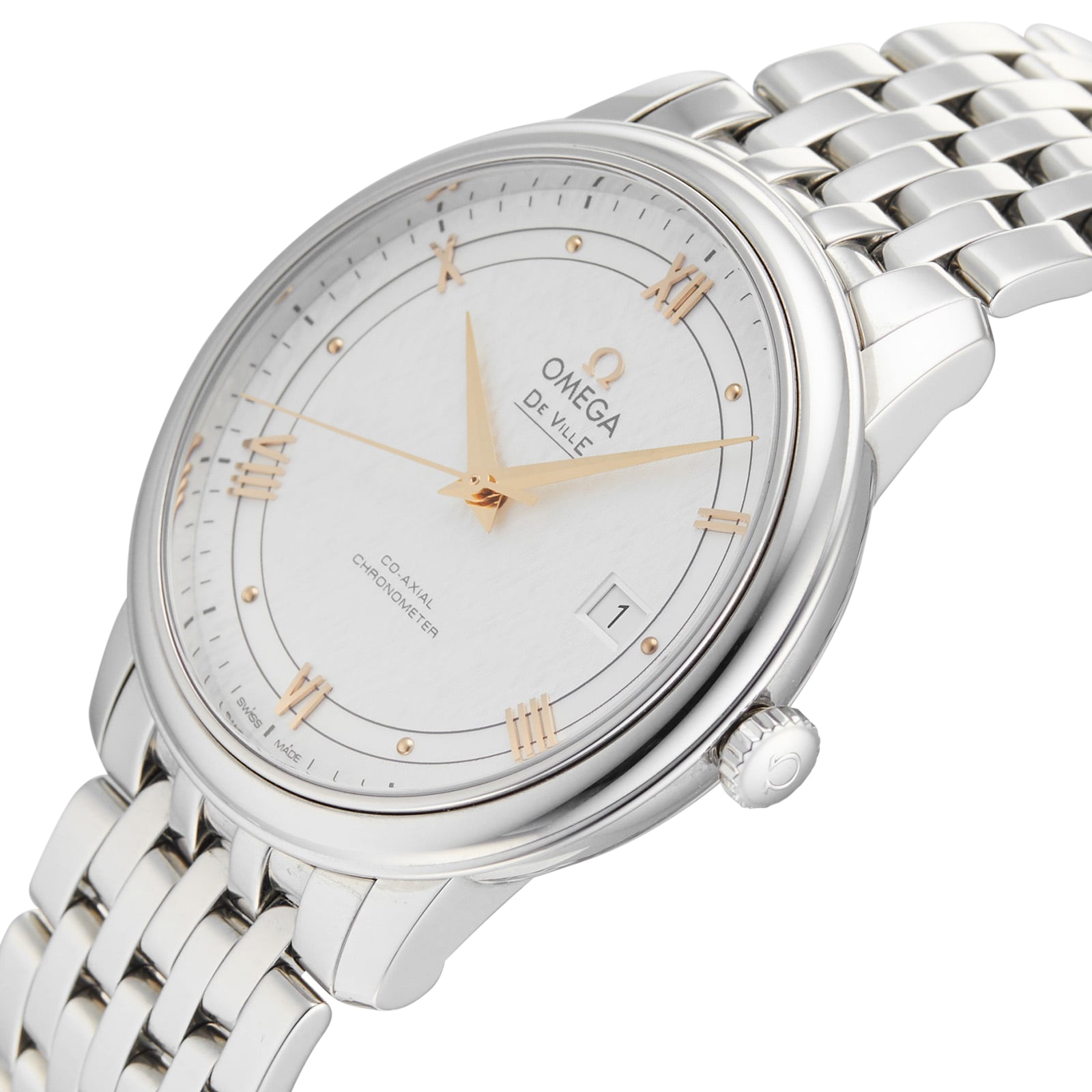 Pre-Owned Omega De Ville Prestige Mens Watch 424.10.40.20.02.004