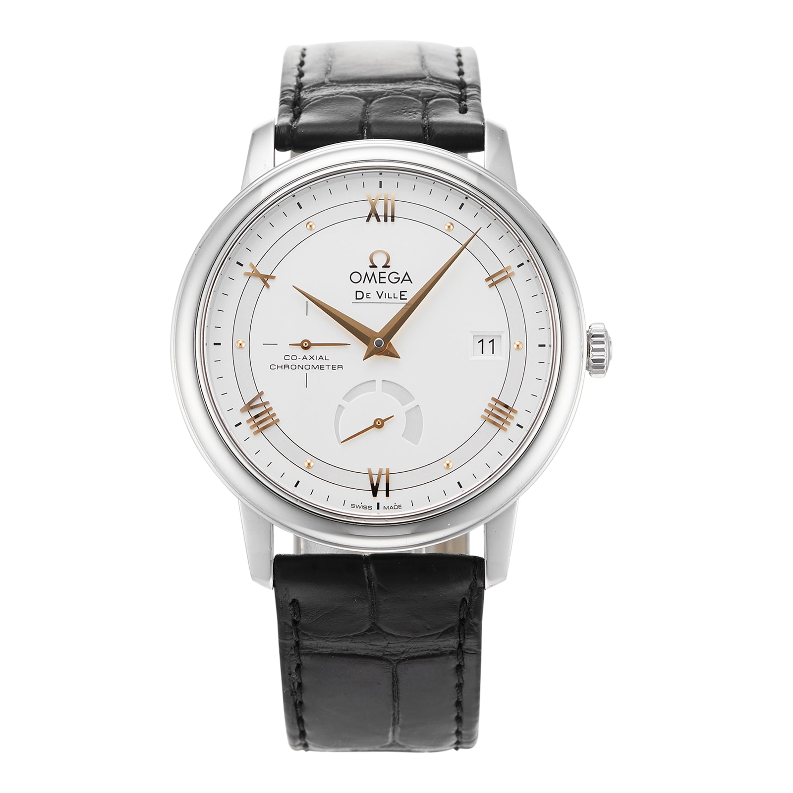 Pre-Owned Omega De Ville Prestige Mens Watch 424.13.40.21.02.002 Pre-Owned Omega De Ville Prestige Mens Watch 424.13.40.21.02.002