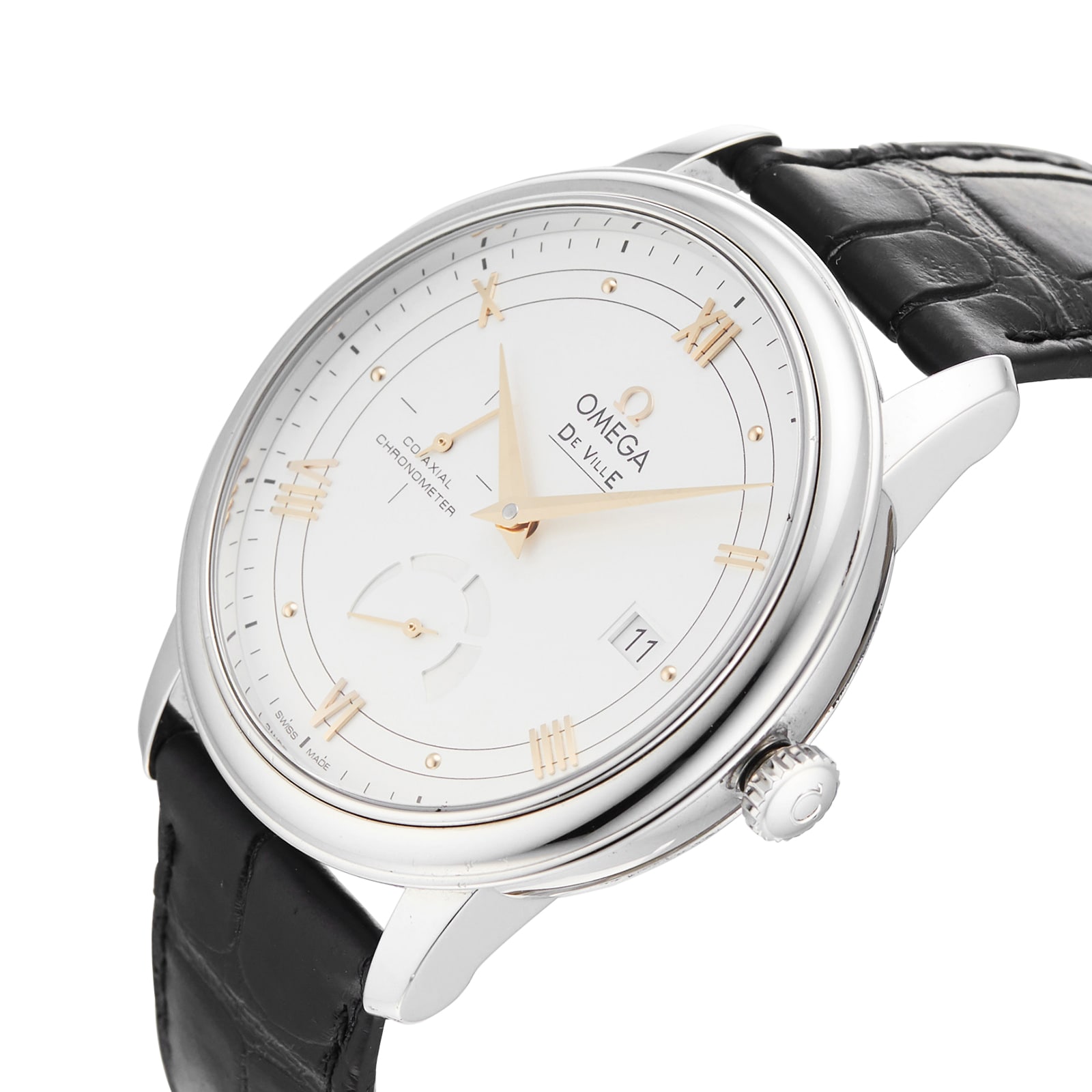 Pre-Owned Omega De Ville Prestige Mens Watch 424.13.40.21.02.002 Pre-Owned Omega De Ville Prestige Mens Watch 424.13.40.21.02.002