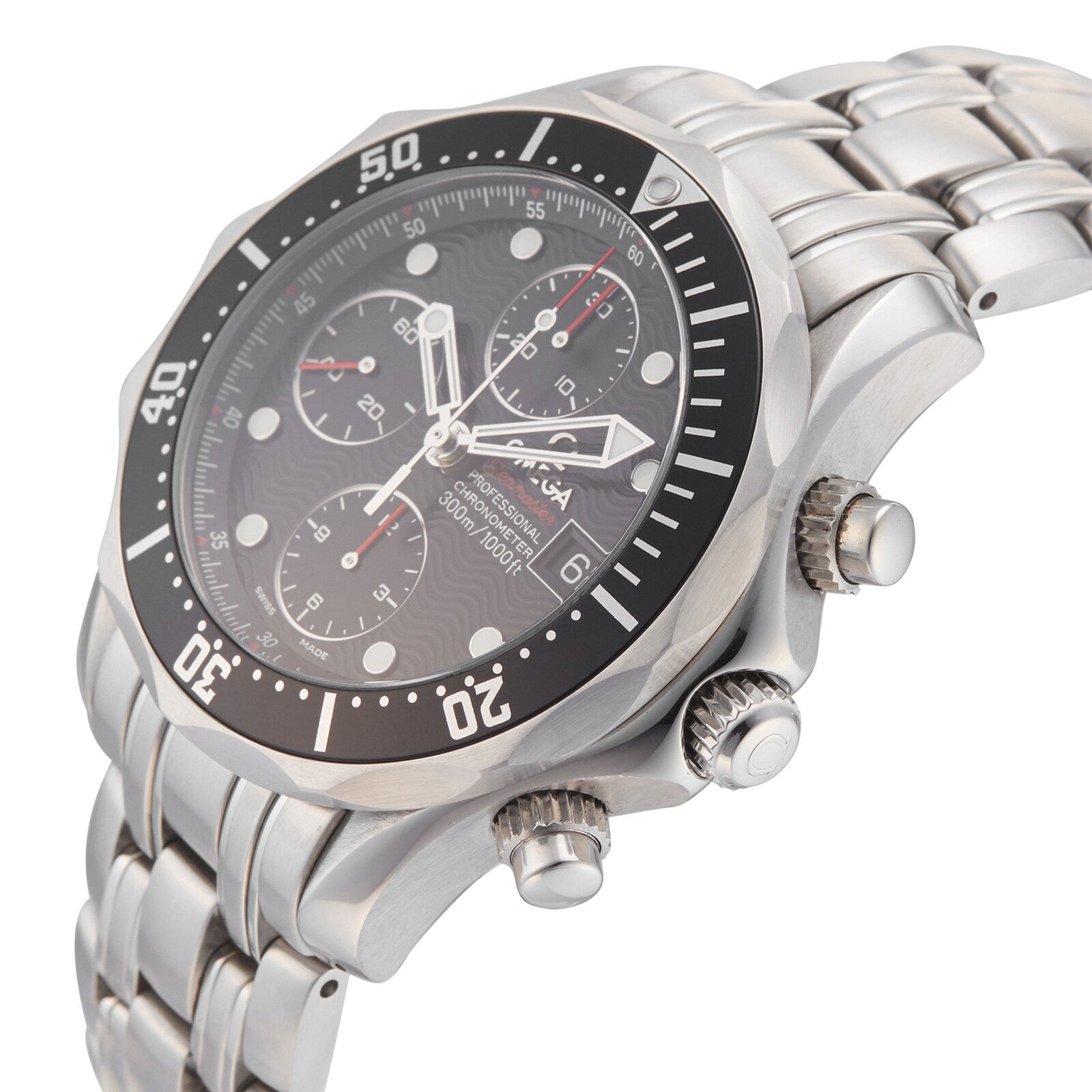 Pre-Owned Omega Seamaster Diver 300M Chronograph Mens Watch 213.30.42.40.01.001