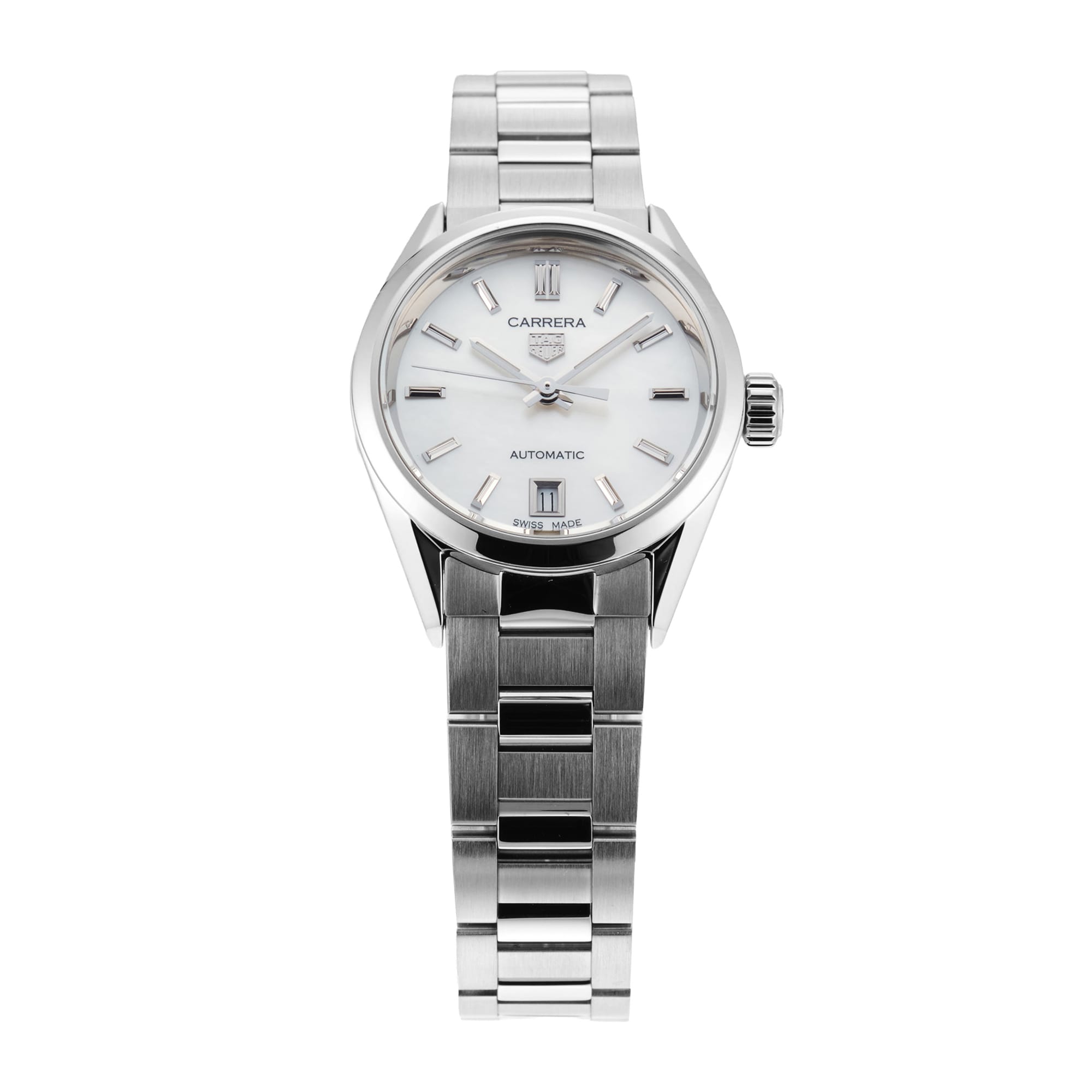 Pre-Owned TAG Heuer Carrera Date Automatic 29mm Stainless Steel Pre-Owned TAG Heuer Carrera Date Automatic 29mm Stainless Steel