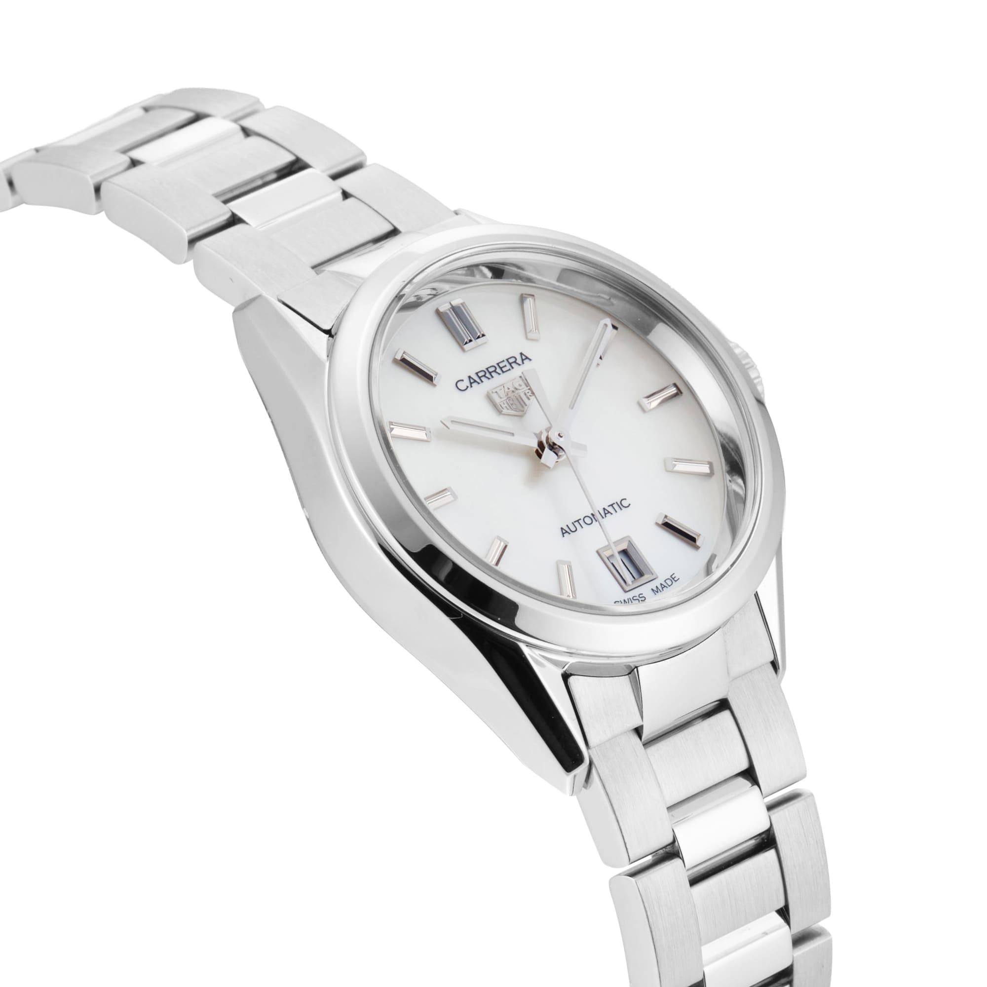 Pre-Owned TAG Heuer Carrera Date Automatic 29mm Stainless Steel Pre-Owned TAG Heuer Carrera Date Automatic 29mm Stainless Steel