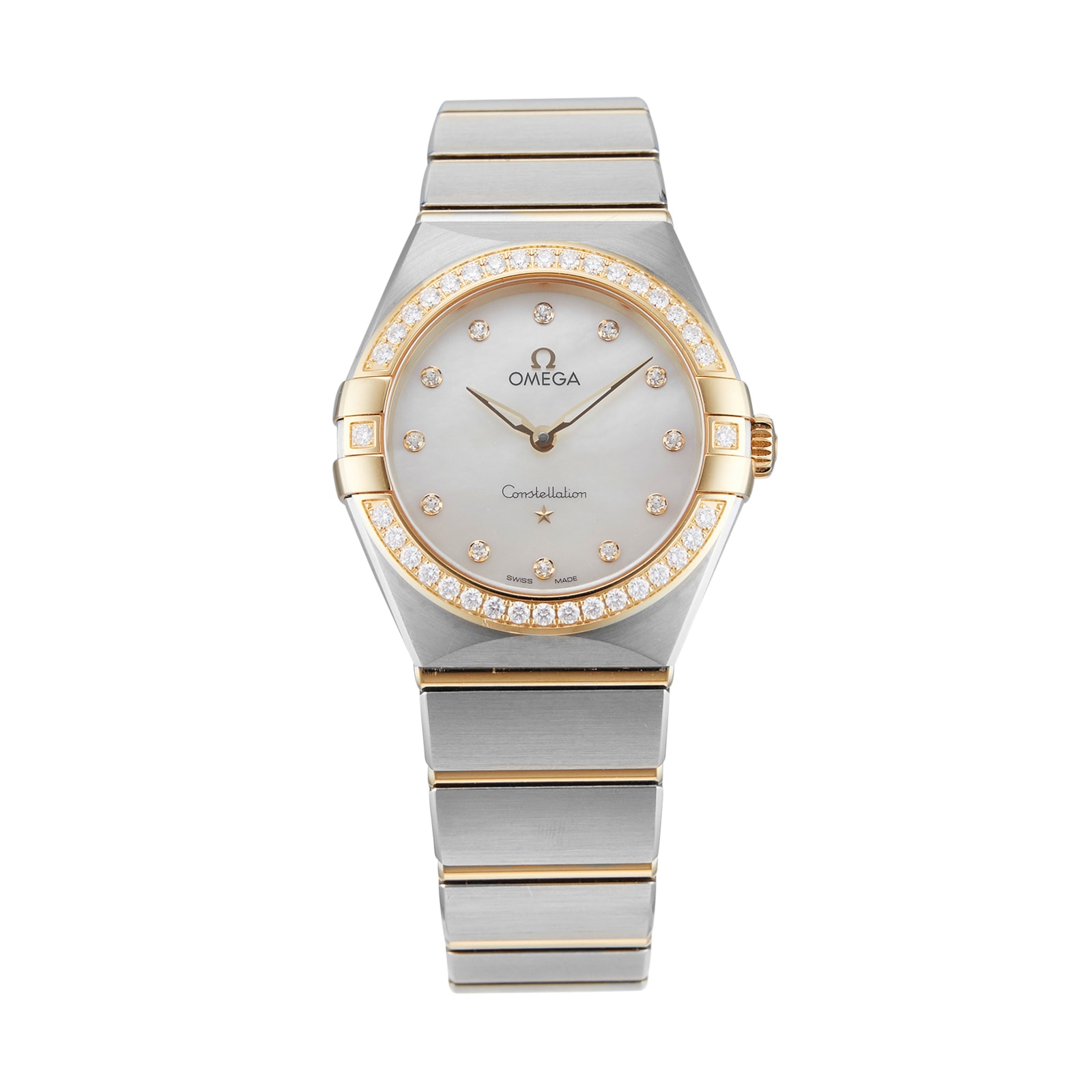Pre-Owned Omega Constellation 28MM, Stainless Steel and Yellow Gold O13125286055002 Pre-Owned Omega Constellation 28MM, Stainless Steel and Yellow Gold O13125286055002