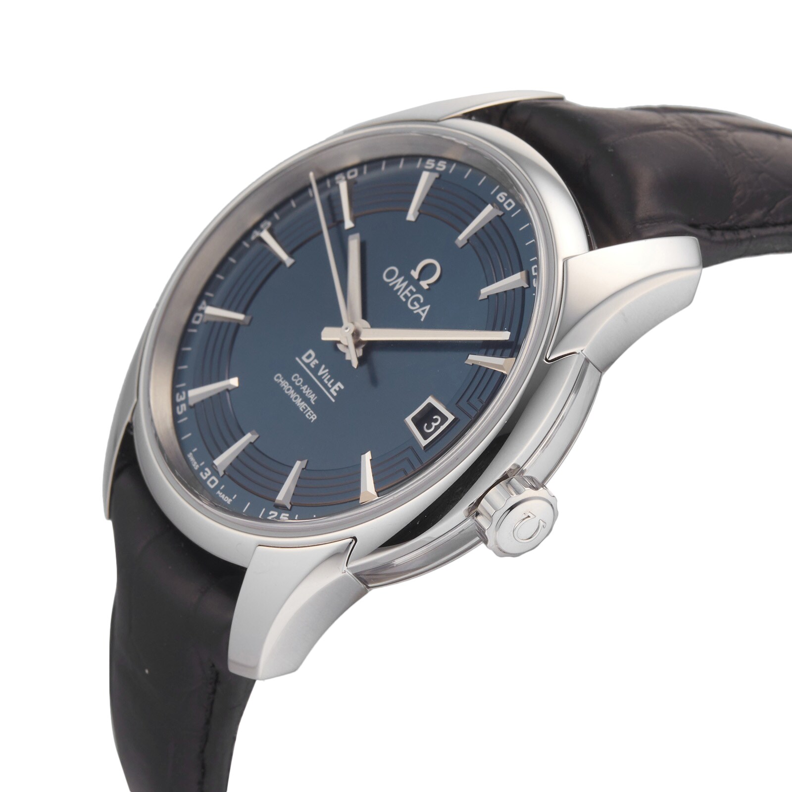 Pre-Owned Omega Pre-Owned Omega De Ville Hour Vision Mens Watch 431.33.41.21.03.001 Pre-Owned Omega Pre-Owned Omega De Ville Hour Vision Mens Watch 431.33.41.21.03.001