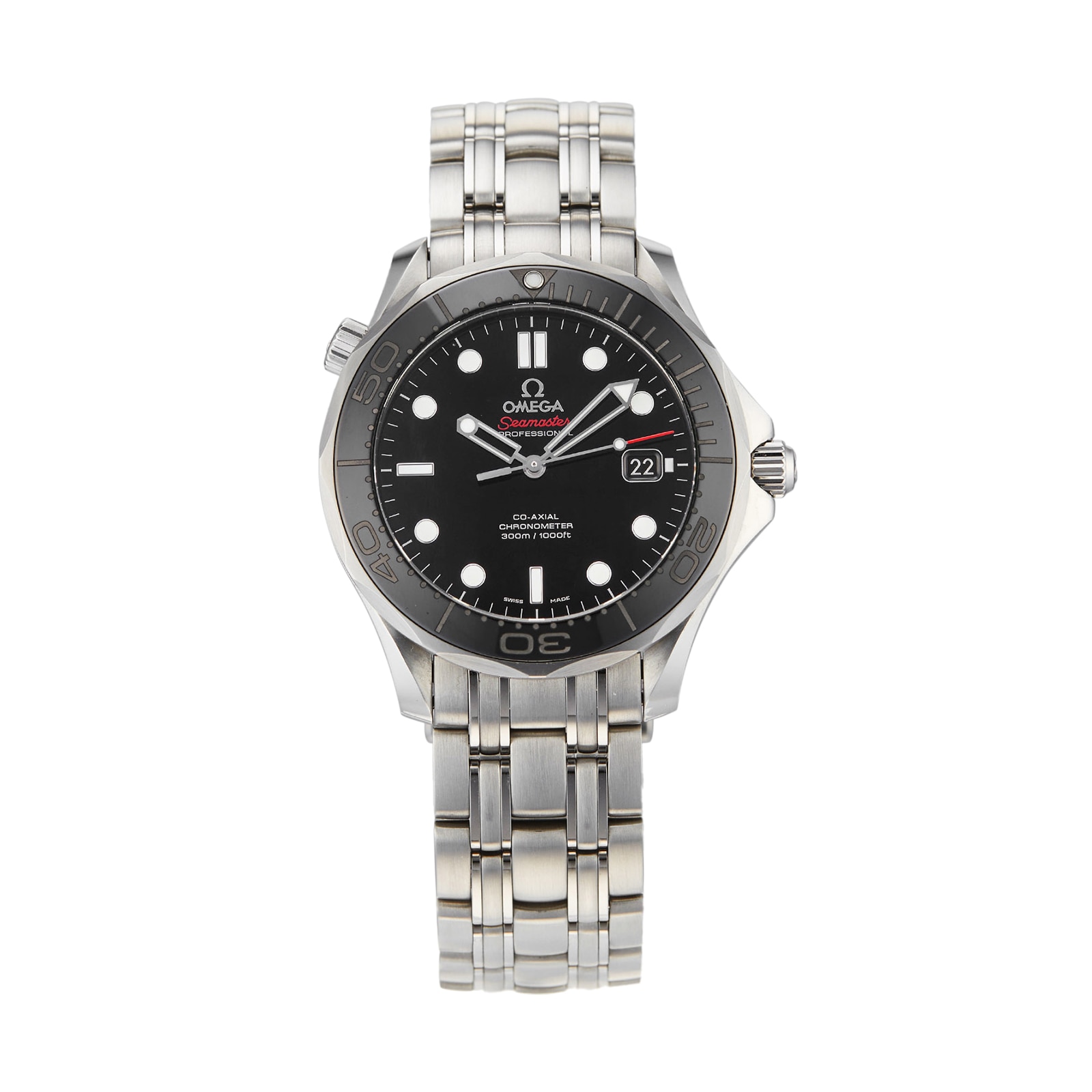 Pre Owned Omega Pre Owned Omega Seamaster Diver 300M Mens Watch 212.30.41.20.01.003 Mappin and Webb