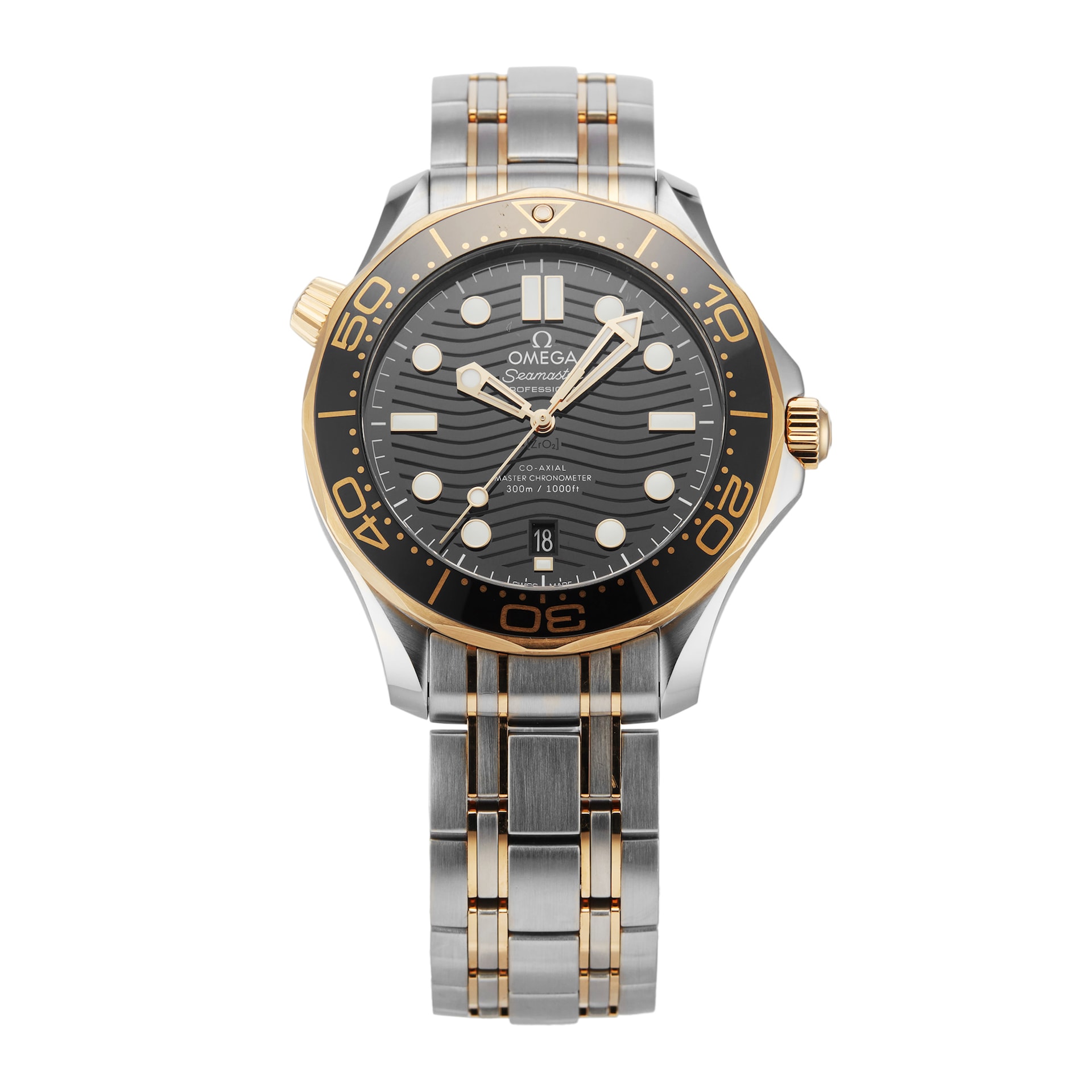 Pre-Owned Omega Seamaster 42mm Steel and Yellow Gold O21020422001002