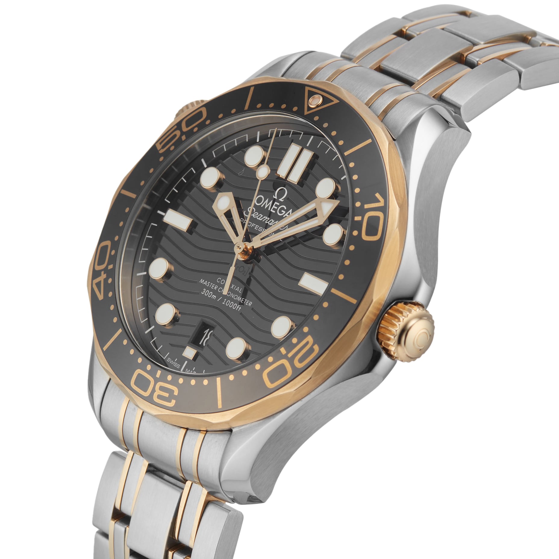 Pre-Owned Omega Seamaster 42mm Steel and Yellow Gold O21020422001002