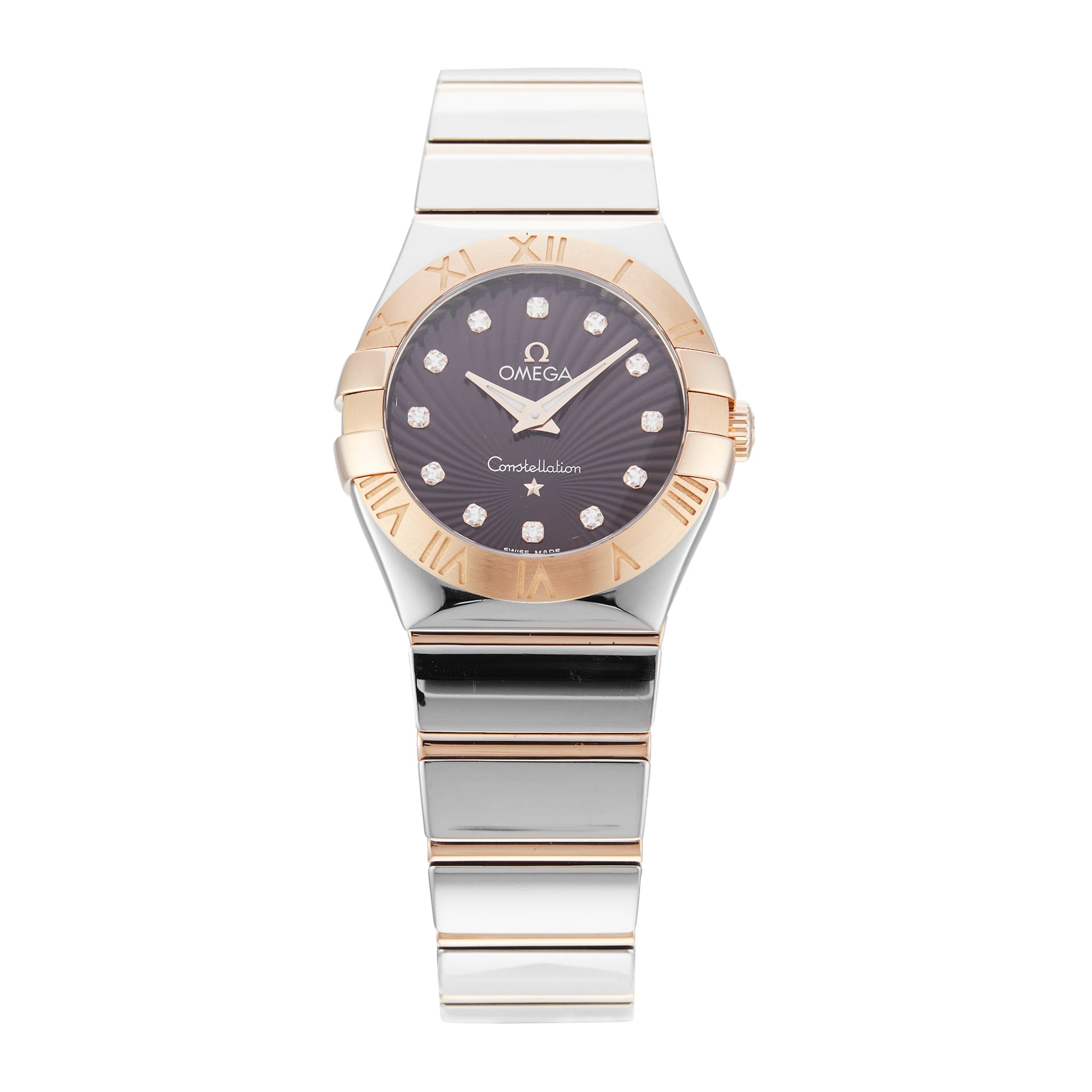 Pre-Owned Omega Constellation 27mm Stainless Steel and Rose Gold