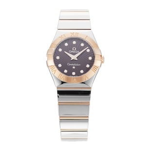 Pre-Owned Omega Constellation 27mm Stainless Steel and Rose Gold