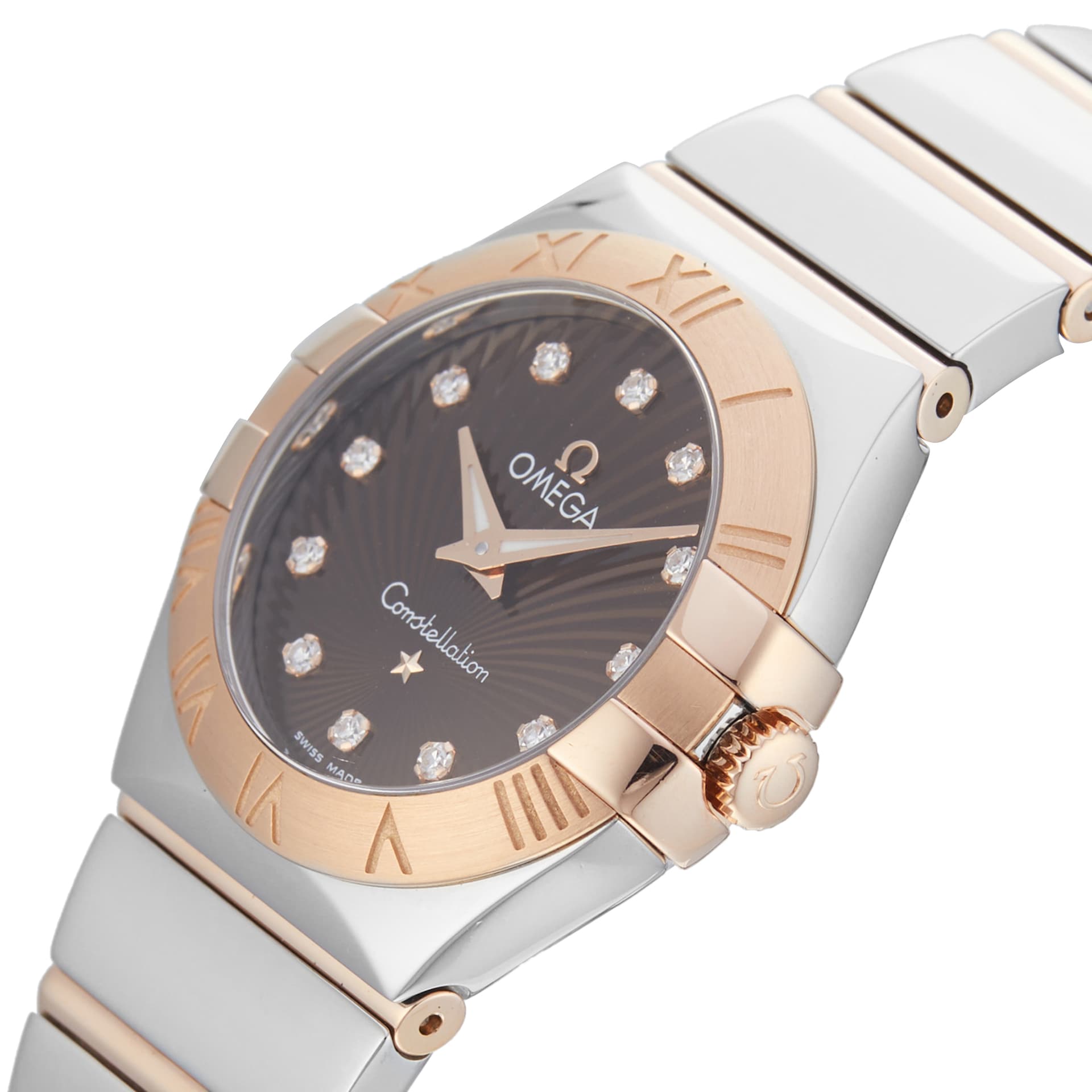 Pre-Owned Omega Constellation 27mm Stainless Steel and Rose Gold