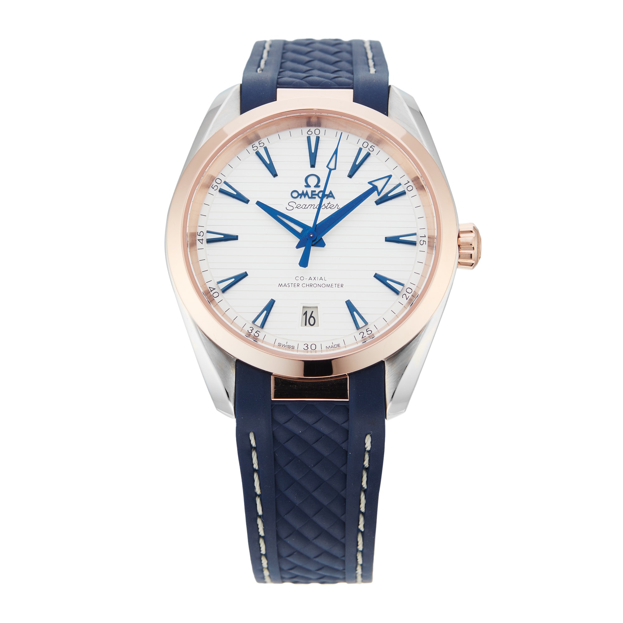 Pre-Owned Omega Seamaster Aqua Terra 150m 38mm Stainless Steel and Rose Gold Pre-Owned Omega Seamaster Aqua Terra 150m 38mm Stainless Steel and Rose Gold