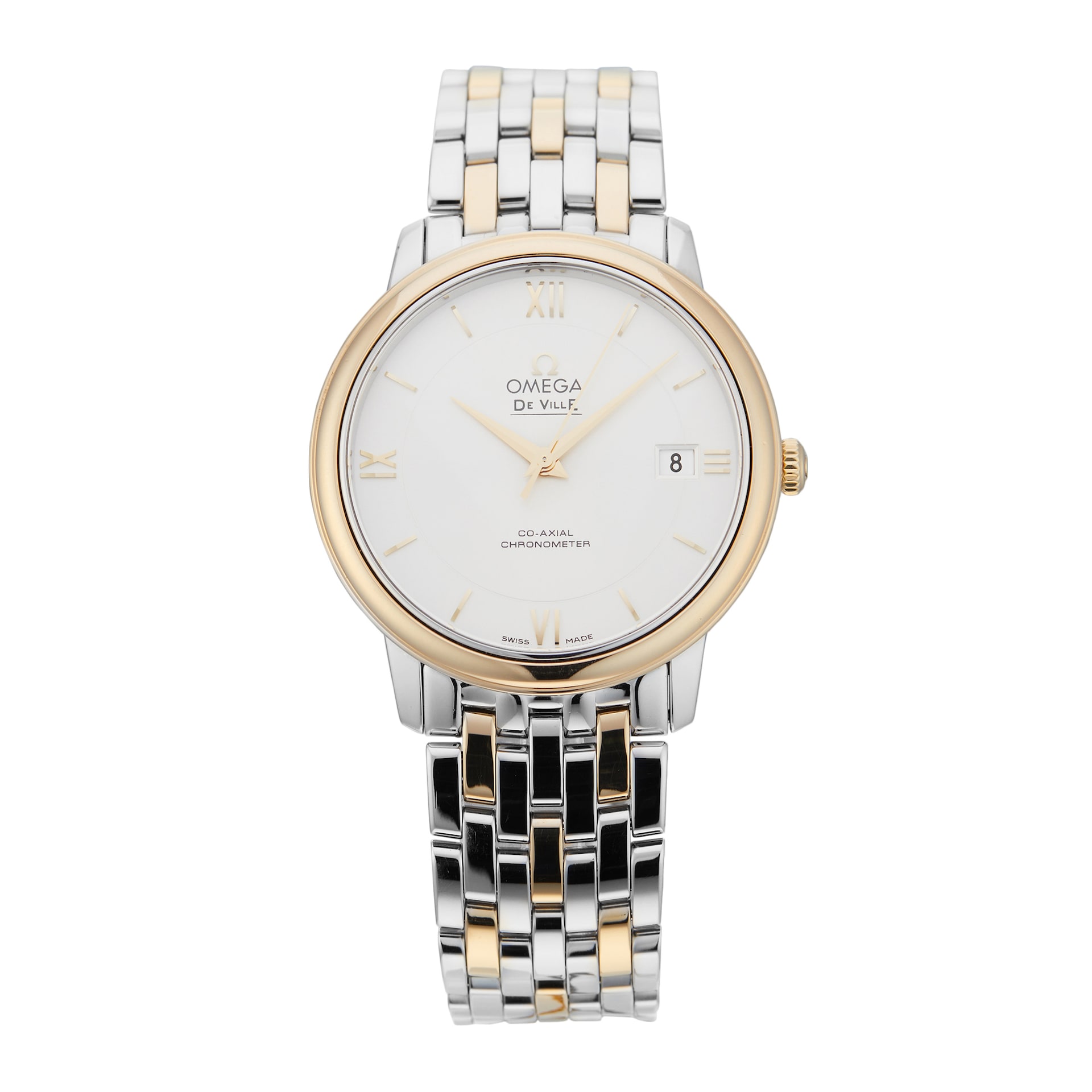 Pre-Owned Omega De Ville Prestige 36.8mm Stainess Steel and Yellow Gold