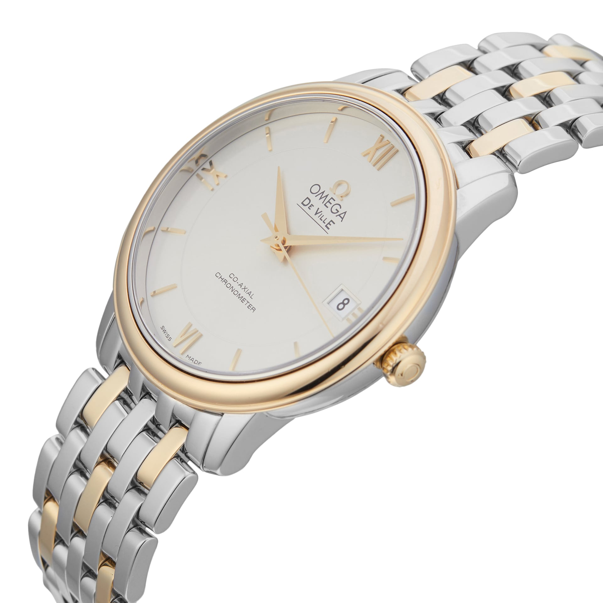Pre-Owned Omega De Ville Prestige 36.8mm Stainess Steel and Yellow Gold