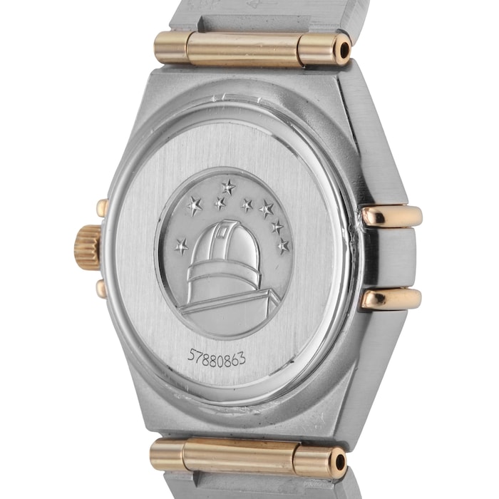 Pre-Owned Omega Constellation 22.5mm Stainless Steel and Yellow Gold