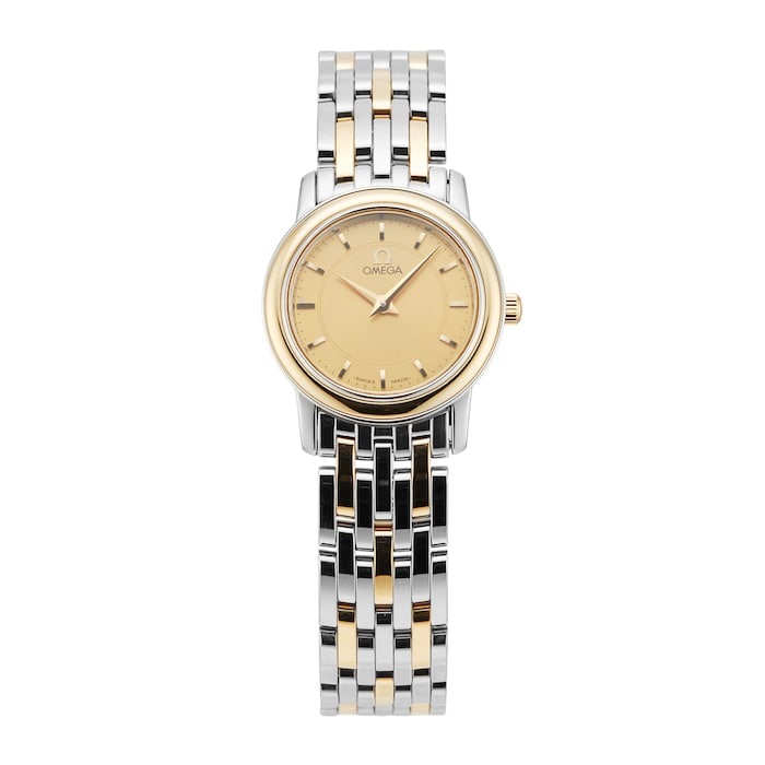 Pre-Owned Omega De Ville 22MM Stainless Steel and Yellow Gold