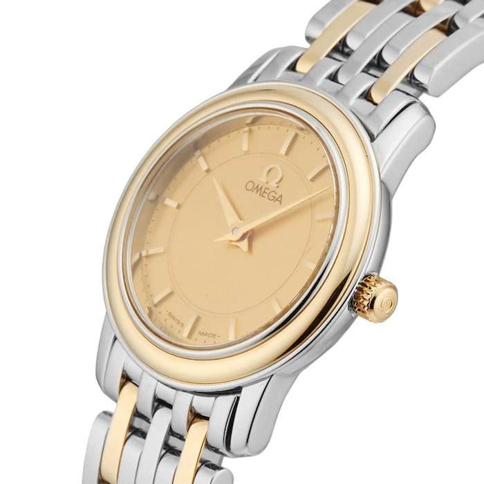 Pre-Owned Omega De Ville 22MM Stainless Steel and Yellow Gold