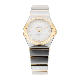 Pre-Owned Omega Constellation 27mm Stainless Steel and Yellow Gold