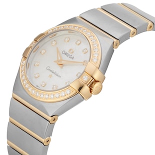 Pre-Owned Omega Constellation 27mm Stainless Steel and Yellow Gold