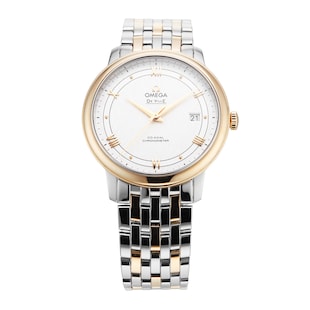 Pre-Owned Omega De Ville Prestige 39.5mm Stainless Steel and Yellow Gold