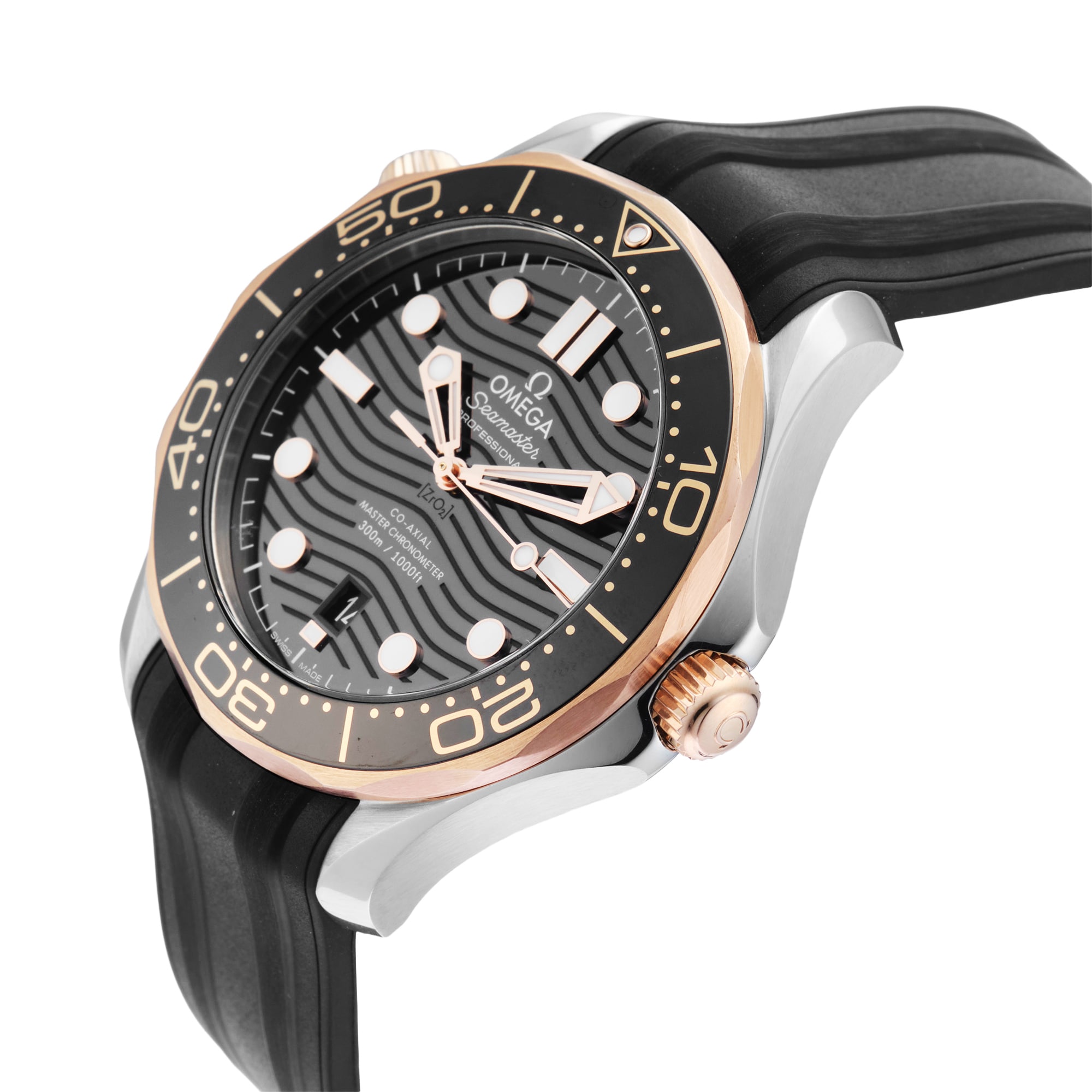 Pre-Owned Omega Seamaster Diver 42mm Stainless Steel and Rose Gold