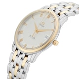 Pre-Owned Omega De Ville Prestige 34.4mm Stainless Steel and Yellow Gold