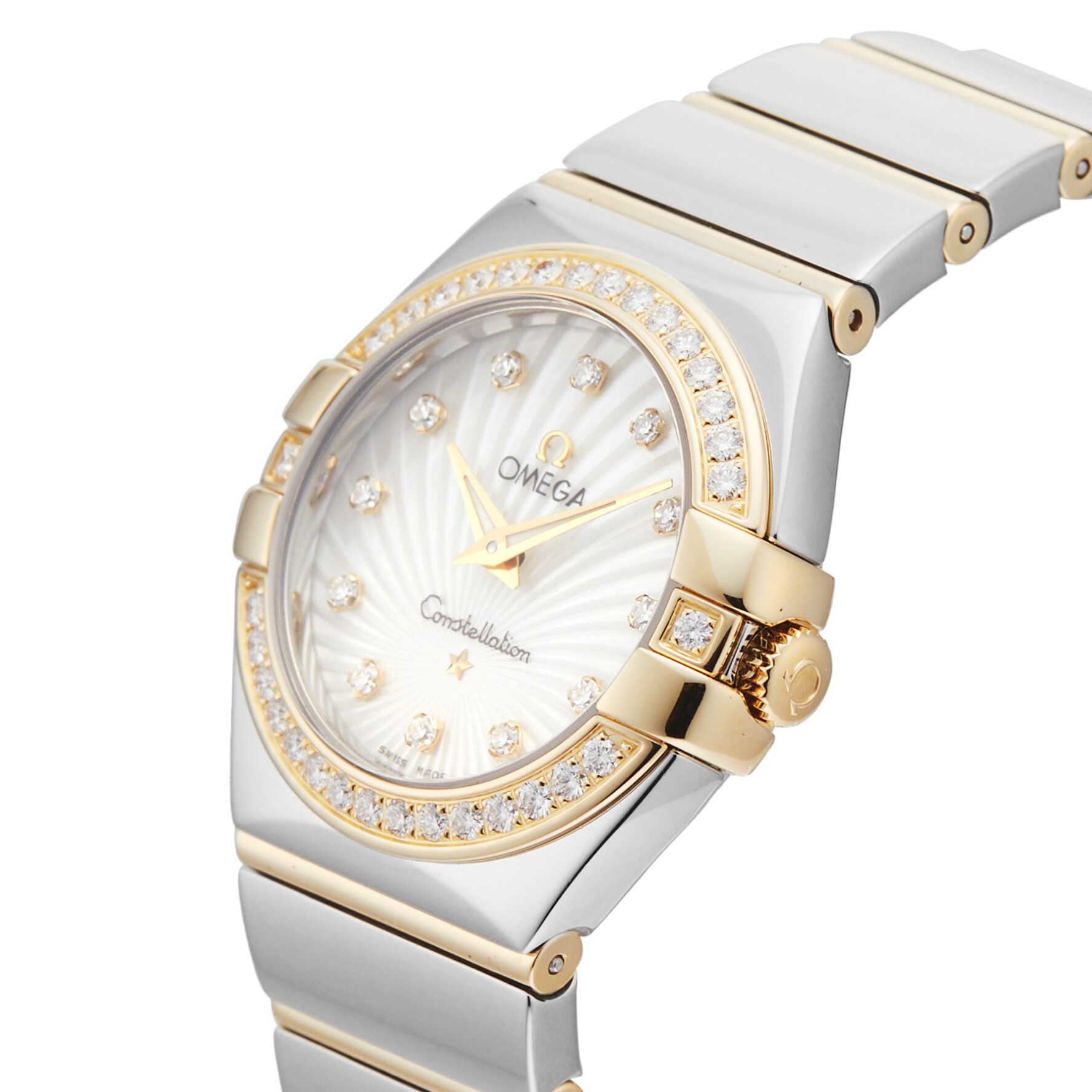 Pre-Owned Omega Constellation 27MM Stainless Steel and Yellow Gold