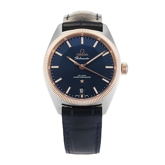 Pre-Owned Omega Constellation Globemaster 39mm Stainless Steel and Rose Gold  O13023392103001