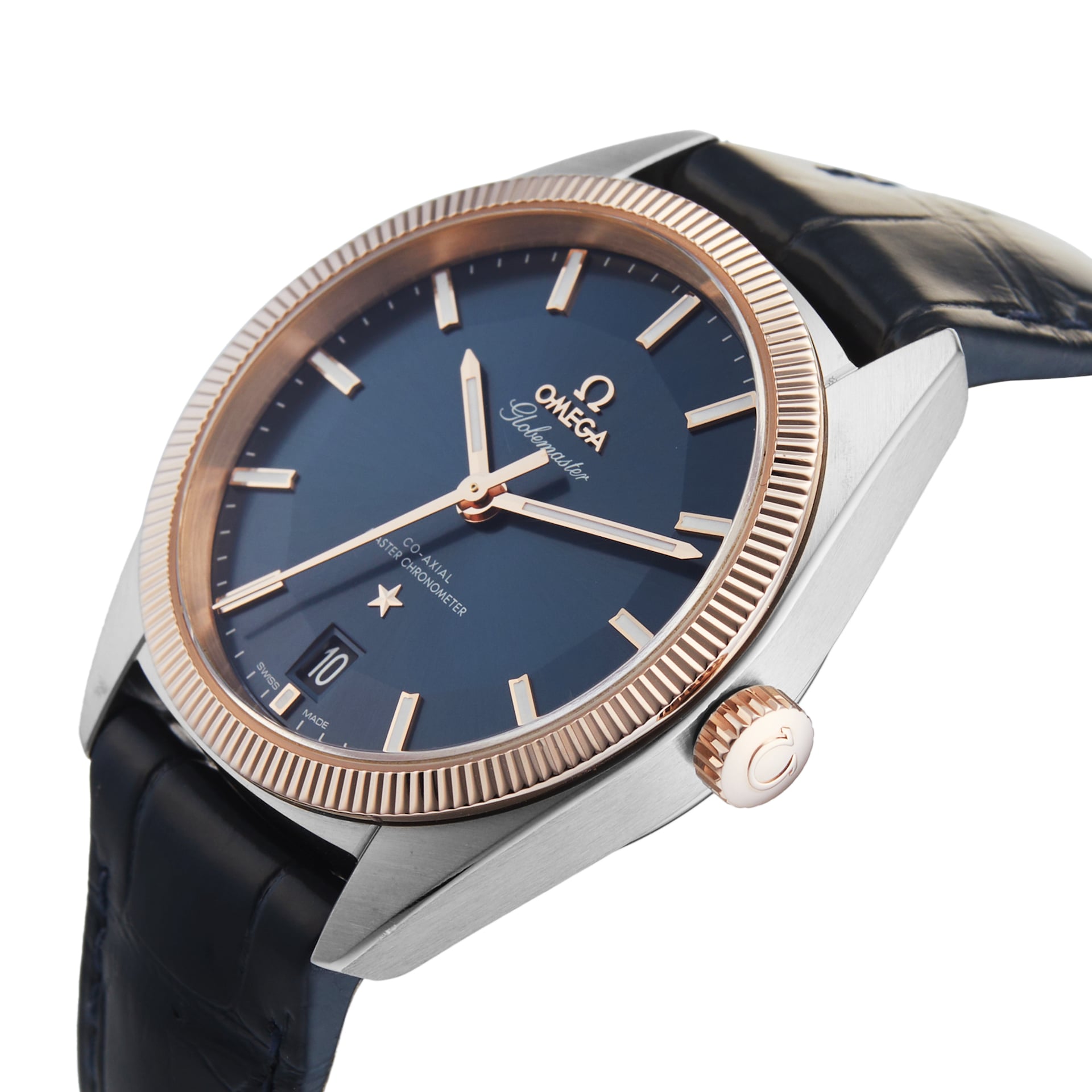 Pre-Owned Omega Constellation Globemaster 39mm Stainless Steel and Rose Gold  O13023392103001