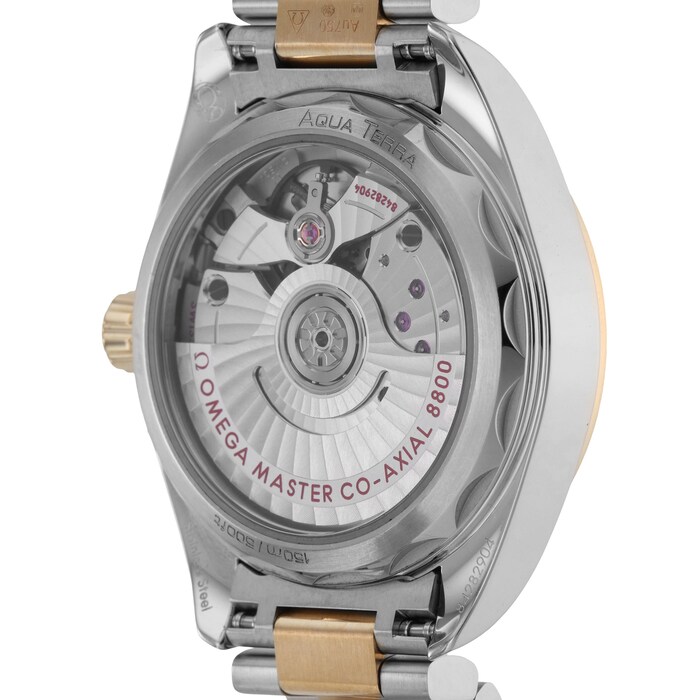 Pre-Owned Omega Seamaster Aqua Terra Shades 34MM Stainless Steel and Yellow Gold