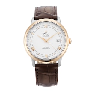 Pre-Owned Omega De Ville Prestige 39.5mm Stainless Steel and Rose Gold
