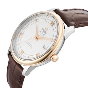Pre-Owned Omega De Ville Prestige 39.5mm Stainless Steel and Rose Gold