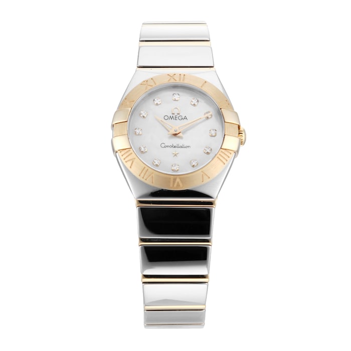 Pre-Owned Omega Constellation 24mm Stainless Steel and Yellow Gold