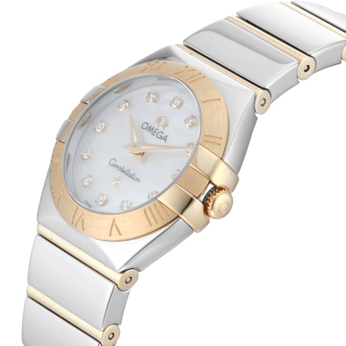 Pre-Owned Omega Constellation 24mm Stainless Steel and Yellow Gold
