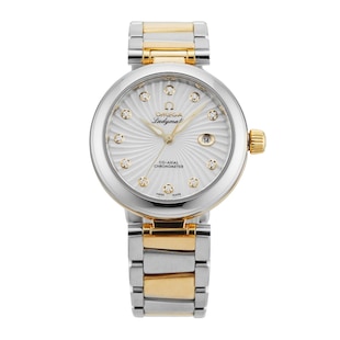 Pre-Owned Omega De Ville Ladymatic 34MM Stainless Steel and Yellow Gold