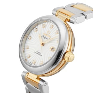 Pre-Owned Omega De Ville Ladymatic 34MM Stainless Steel and Yellow Gold